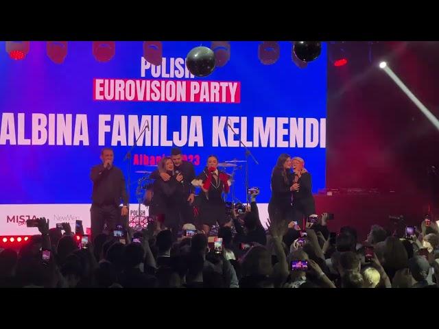 Albina & Familja Kelmendi  "Duje" (Albania) LIVE @ Polish Eurovision Party 2023 in Warsaw