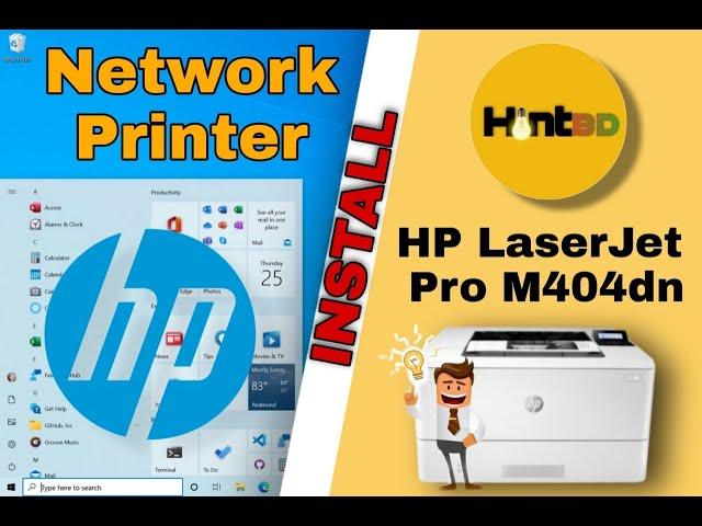 HP LaserJet Pro M404dn A4 Printer Driver Install | Network Configuration