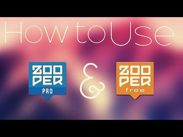 How To Use Zooper Widget Pro Easily!!!!!