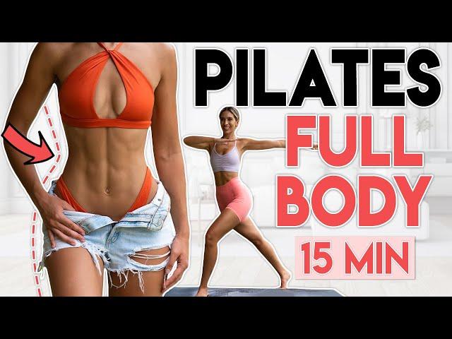 FULL BODY PILATES & FAT BURN  Lose Fat & Tighten | 15 min Workout