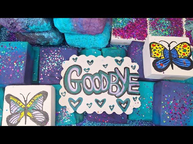 GOODBYE - THE END  | Dyed Gym Chalk | Pasted | Reforms | ASMR | Satisfying | Sleep Aid