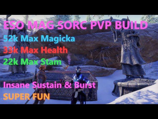 ESO Magicka Sorcerer PvP Build l Inzane Burst l Super Fun l Mag Sorc | U40/U41 Scions of Ithelia