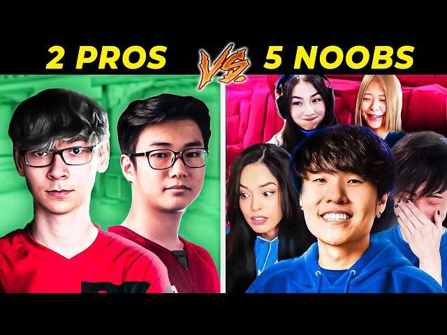 Can 5 Noobs Beat 2 Pro Valorant Players...?