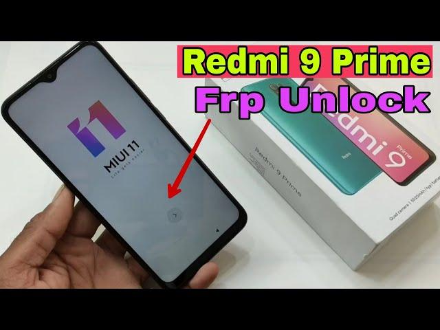 Xiaomi Redmi 9 prime frp unlock / M2004J19I Google Account Bypass 2020 New Trick