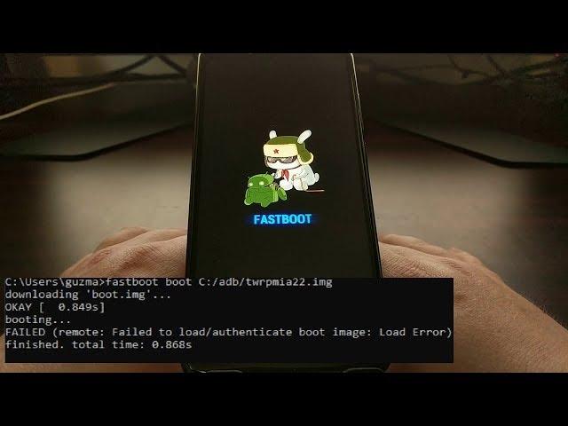 [FIX] *FAILED (remote: Failed to load/authenticate boot image: Load Error) on MI 8 SE