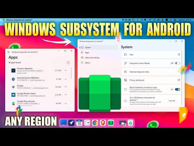 Windows Subsystem For Android ( All Region ) | Updated Guide