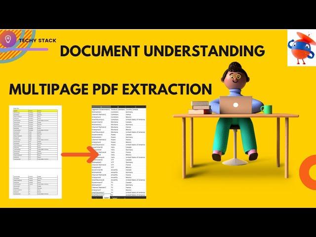 Uipath | Multipage Pdf Extraction with Document Understanding #uipath #rpa