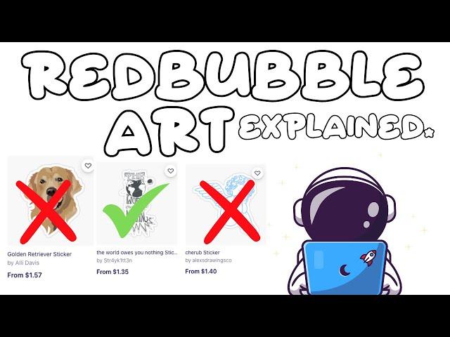 3 Types of Redbubble Art Categories.