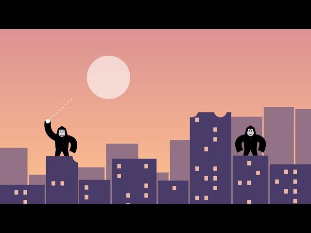 JavaScript Game Tutorial with HTML Canvas: Gorillas