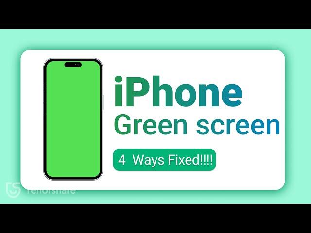 How to Fix iPhone Green Screen issue 2024 - iPhone 12/13/14/15 - iOS17 - iPhone 13 green screen