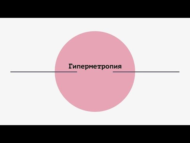 Гиперметропия ( дальнозоркость) у детей