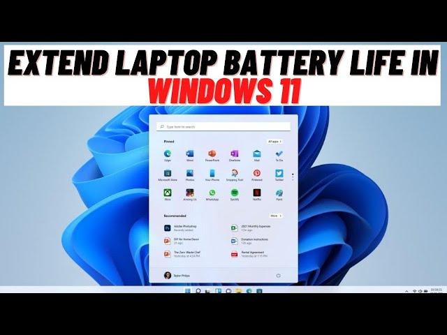 How to Extend Laptop Battery Life in Windows 11