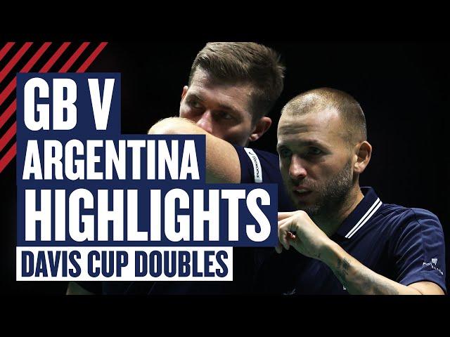 Highlights - Dan Evans & Neal Skupski v Gonzalez & Molteni  | GB v Argentina - Davis Cup 2024