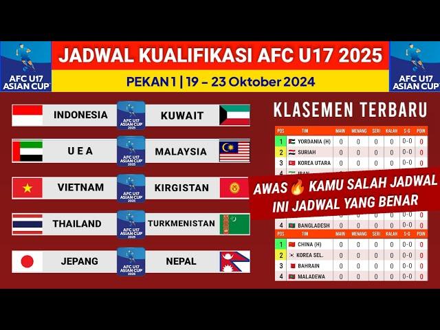 Jadwal Timnas - Jadwal Indonesia U17 vs Kuwait 2024 - Kualifikasi Piala Asia U17 2026 Live RCTI