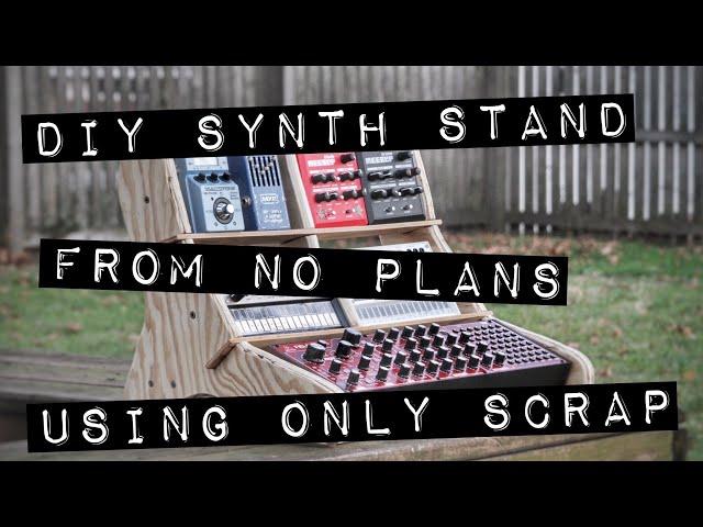 DIY Synth Stand - How to design and build a custom synth stand with few tools.