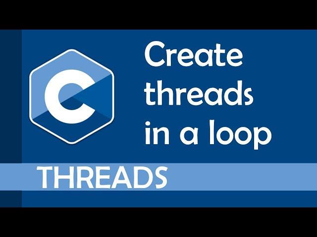 How to create threads in a loop (pthread_create)