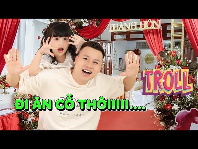 Troll Em MiMi Đi Ăn Cỗ Cưới Với Bố Hoàng Và Cái Kết | MiMi Family