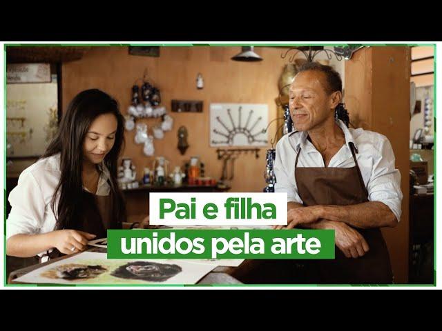 ARTE EM FAMÍLIA: A bela história de pai e filha artesãos, em São João Del Rei/MG