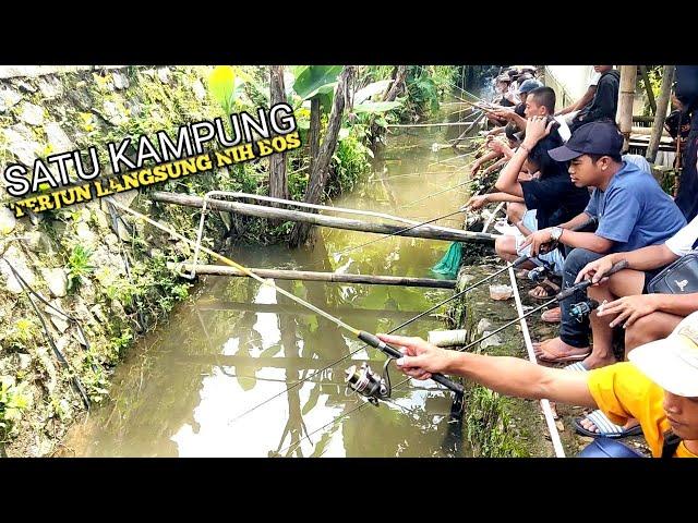 SEPERTI DI TEMPAT PEMANCINGAN‼️banyak orang yang mancing ikan di sungai kecil ini