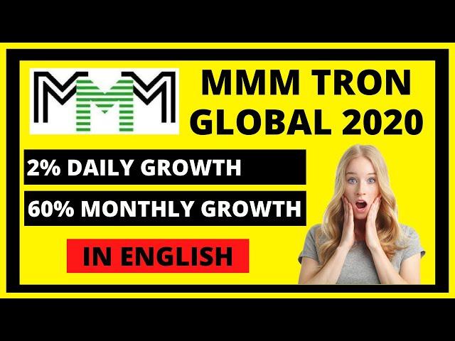 MMM Tron Global 2020 Plan |  MMM Tron Plan In English | Monthly 60% Growth | MMM BSC Vs MMM Tron