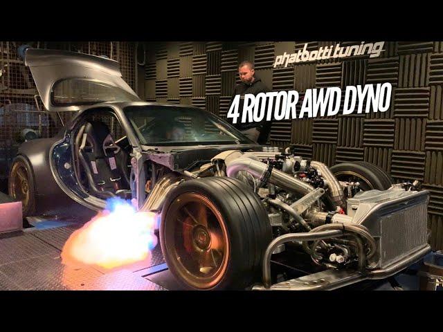 AWD 4 Rotor hits the DYNO! Maxed out Injectors!