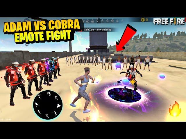 Free Fire Emote Fight On Factory Roof - Adam Vs Cobra Bundle Emote Challenge - Garena free fire