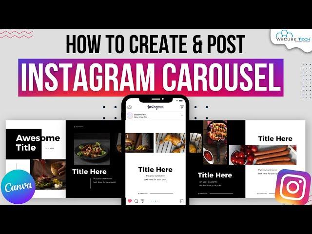 INSTAGRAM CAROUSEL TUTORIAL: How to Create & Post Instagram Carousel (Canva) - Complete Tutorial 