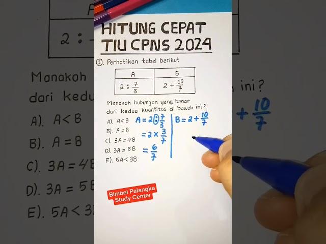 Soal CPNS KEDINASAN TIU 2024, Soal dan Pembahasan CPNS 2024, Soal SKD TIU CPNS 2024, Trik Cepat TIU