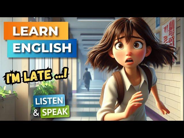 Late For School  | Improve Your English | English Listening Skills - Speaking Skills