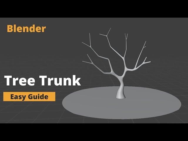 blender 3x tree trunk modeling with skin modifier