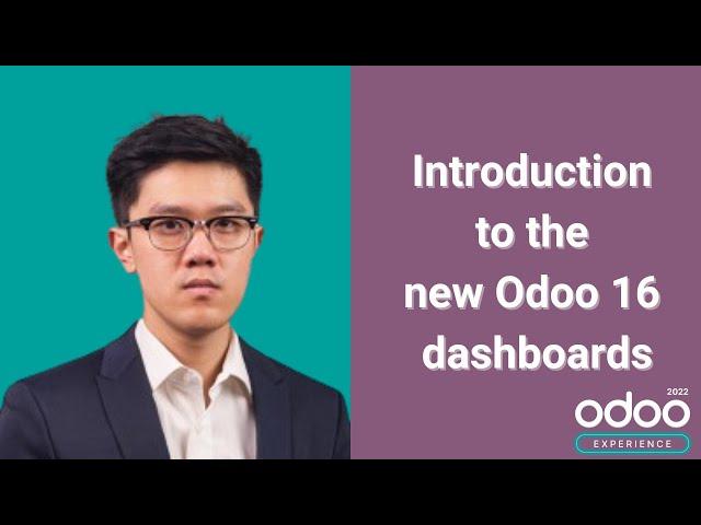 Introduction to the new Odoo 16 dashboards