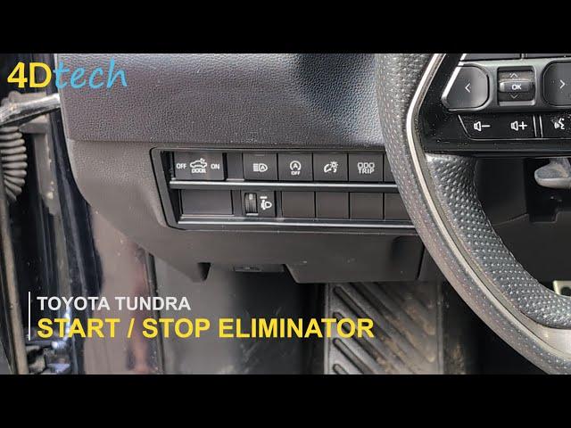 Toyota Tundra DISABLE Auto Start/Stop Feature - Turn ON and OFF permanently! [2022-2025]