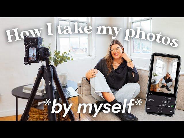 How I take my own photos - self portrait brand photo challenge 