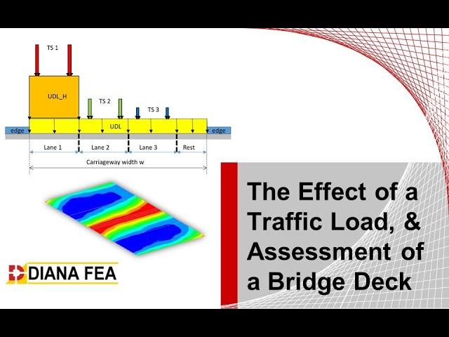 Webinar: The Effect of a Traffic Load and Assessment of a Bridge Deck Based on DIANA Design Tools