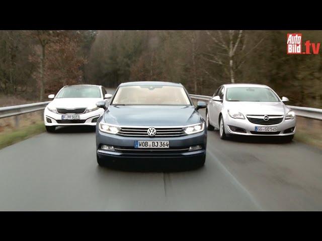 VW Passat vs. Opel Insignia & Kia Optima