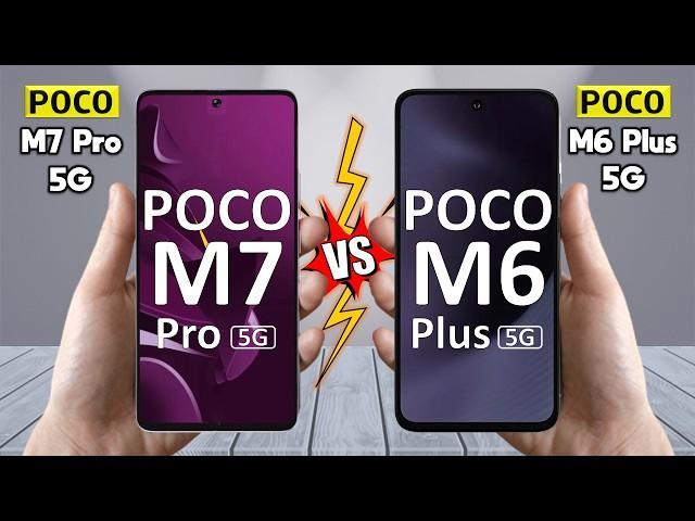 Poco M7 pro 5G Vs Poco M6 Plus 5G - Full Comparison  Techvs