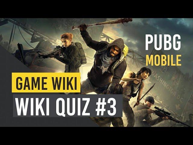 PUBG MOBILE WIKI QUIZ#3 | GAME WIKI | SKYF PUBG TAMIL