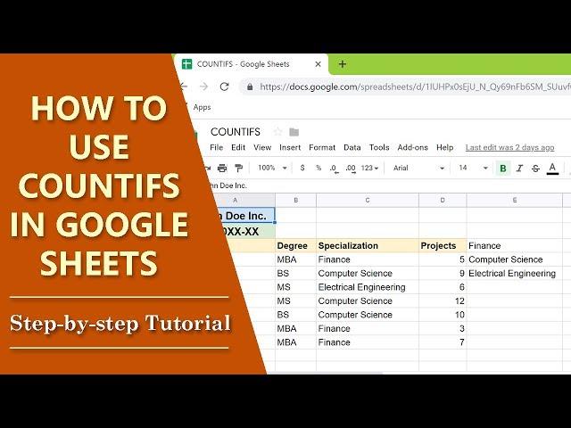 How to use COUNTIFS in Google Sheets | COUNTIF Multiple Criteria | Step-by-Step Tutorial