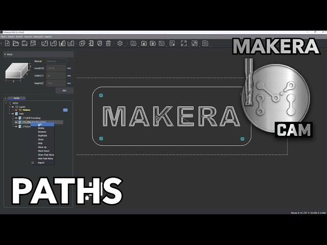 Makera CAM - Working with Paths