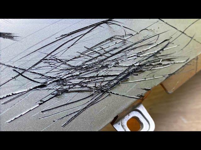 Ingenious Way To Repair Plastic Scratches With Plastic Welding Method!