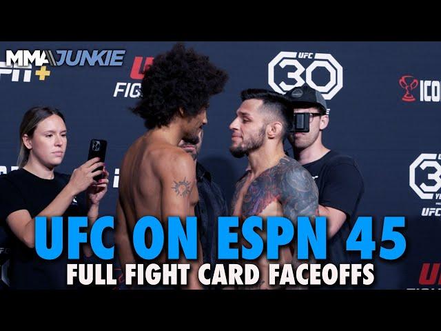 UFC on ESPN 45 Full Fight Card Faceoffs From Las Vegas