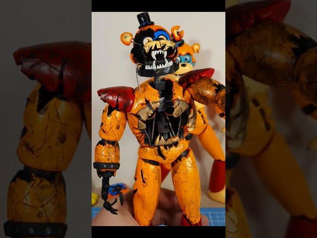 (SHATTERED GLAMROCK FREDDY) #fnaf #glamrockfreddy #securitybreach  #plastilina #shorts #animatronics