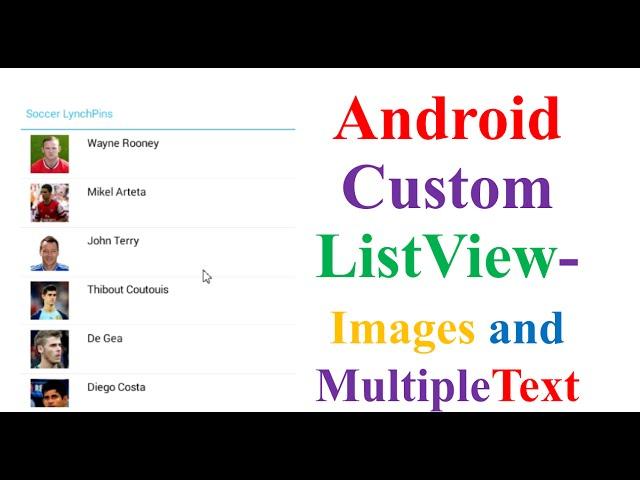 Android ListView Ep.03 : Custom ListView - With Images and Multiple Text