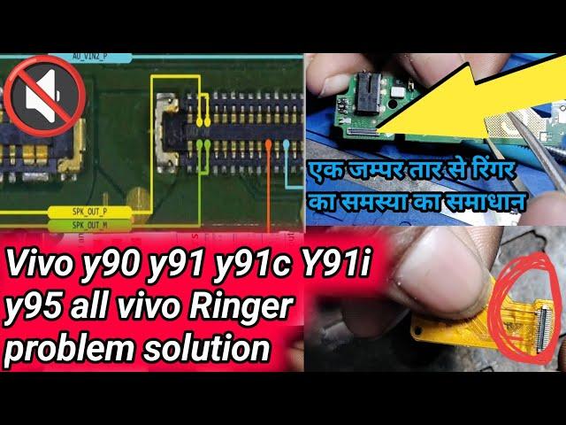 Vivo Y90,Y91,Y91i,Y91c,Y93, Y95 Ringer Speaker Problem Solution jumper Ways