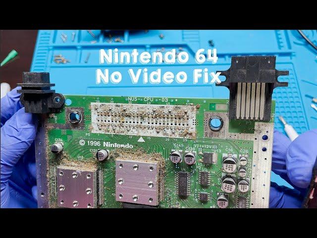 Dirty Nintendo 64 No Video Fix! - N64 Console Restoration