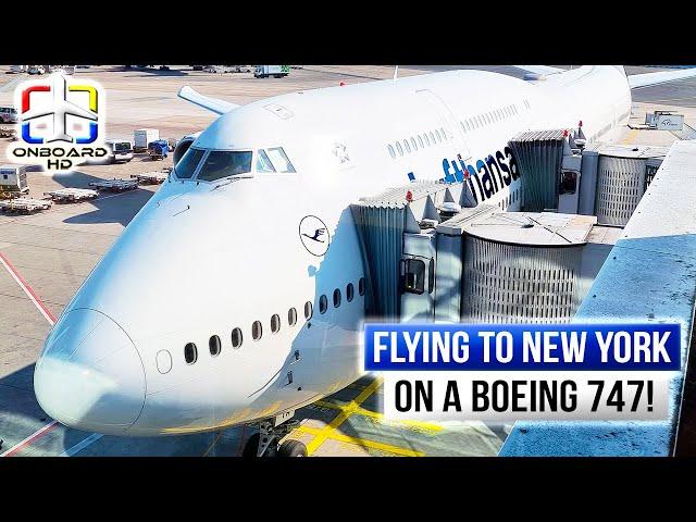 TRIP REPORT | Lufthansa 747 Service to New York! | Frankfurt to New York | Lufthansa Boeing 747-400