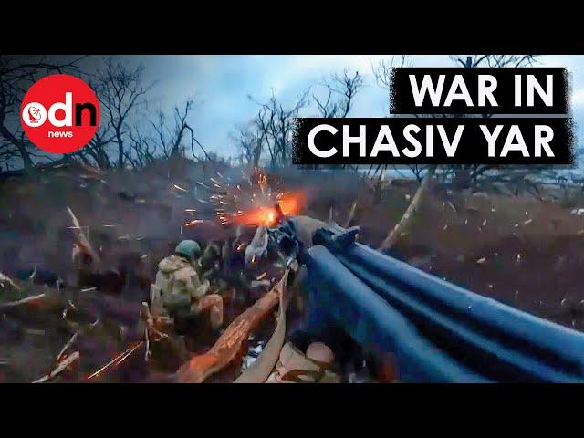 Battle for Chasiv Yar: Russian Forces Clash with Ukrainian Soldiers