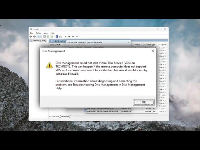 Fix: Disk Management Could Not Start Virtual Disk Service [Solution]