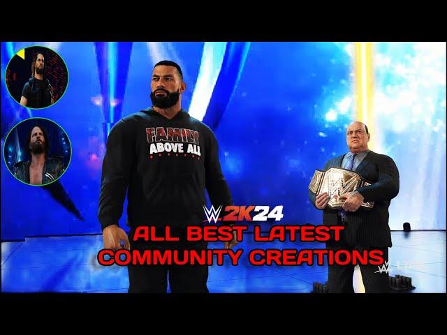 Awesome Latest WWE 2K24 Community Creations to Download!!