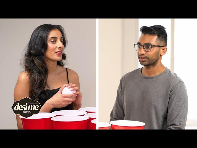 Namita & Jay Play Giant Beer Pong on Their NYC First Date!